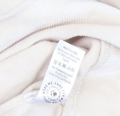 Womens UK Size 4-6 George Beige Pullover Hoodie