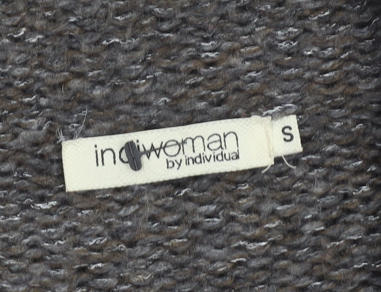 Womens UK Size S IndiWoman by Individual Brown Cape Jumper