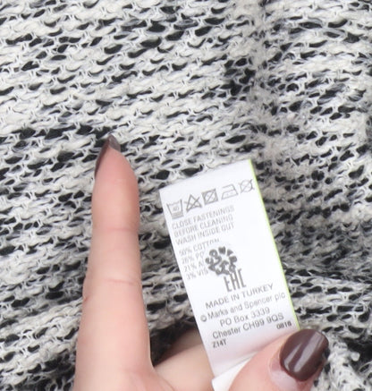Womens UK Size 12 Marks and Spencer Grey Pullover Jumper