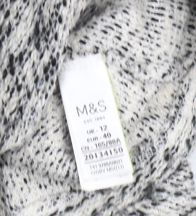 Womens UK Size 12 Marks and Spencer Grey Pullover Jumper