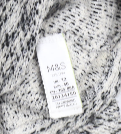 Womens UK Size 12 Marks and Spencer Grey Pullover Jumper