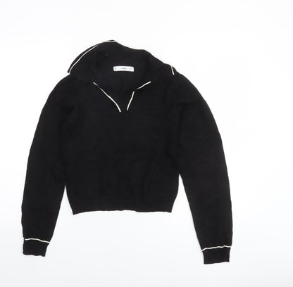 Womens UK Size S MNG Black Pullover Jumper