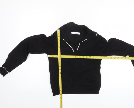 Womens UK Size S MNG Black Pullover Jumper