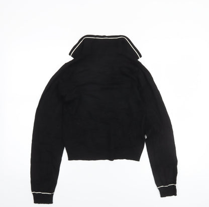 Womens UK Size S MNG Black Pullover Jumper