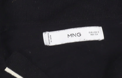 Womens UK Size S MNG Black Pullover Jumper