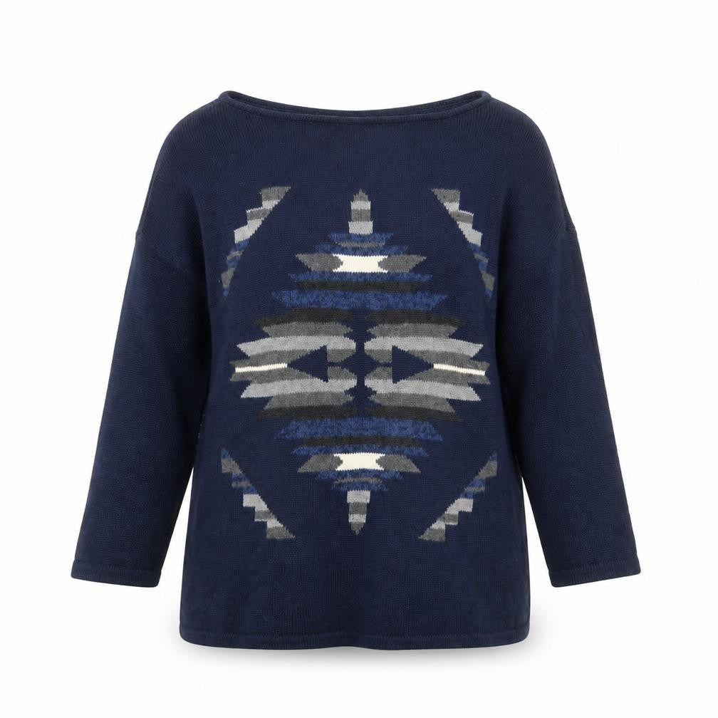 Womens UK Size M Chaps Blue Pullover Jumper