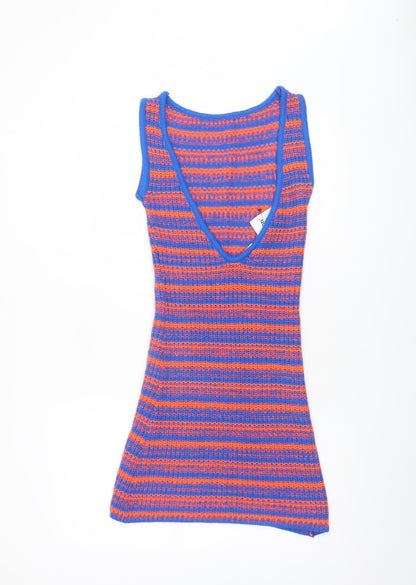 Collusion Women’s Multicoloured Knit Bodycon Dress Size 4