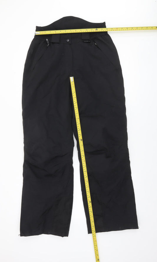 Crane Women’s Black Small 8-10 Waterproof Insulated Snow Pants