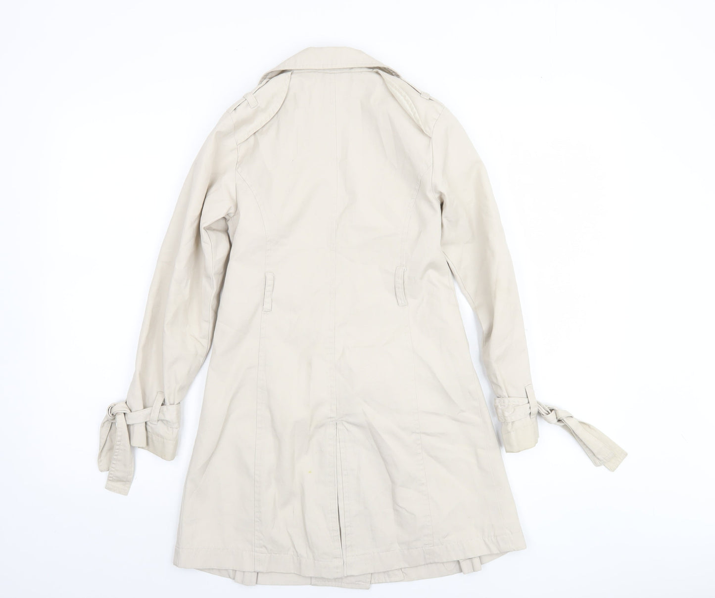 51015 Lovely Girls Beige Trench Coat 9 Years Double-Breasted Mid-Length