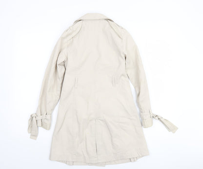 51015 Lovely Girls Beige Trench Coat 9 Years Double-Breasted Mid-Length