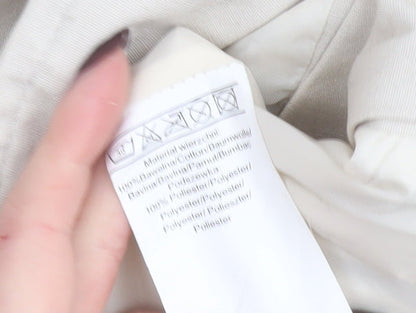 51015 Lovely Girls Beige Trench Coat 9 Years Double-Breasted Mid-Length