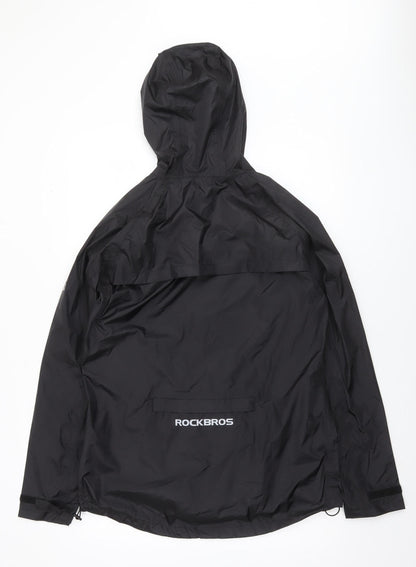 Mens UK Size S ROCKBROS Black Rain Coat
