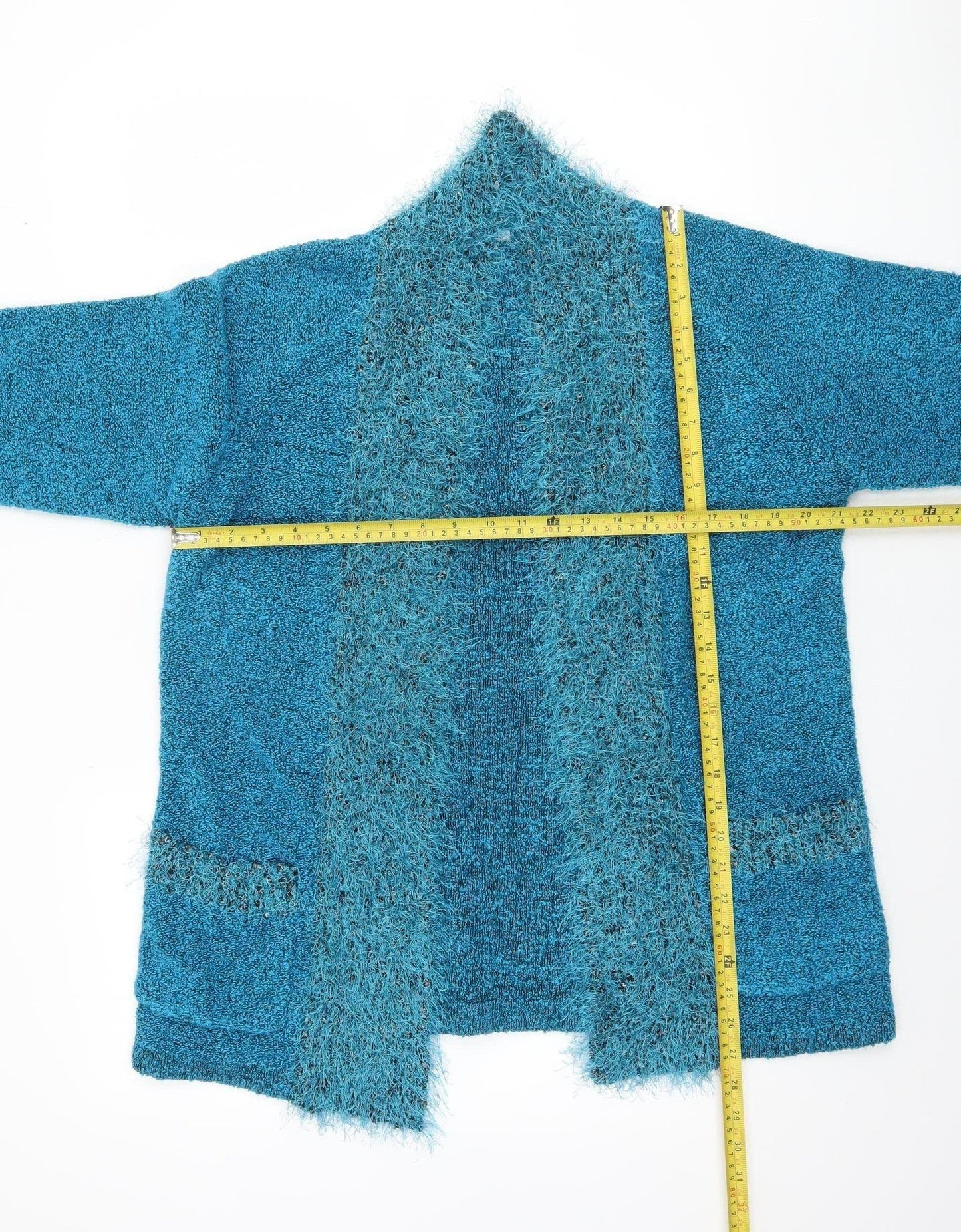 Womens UK Size M Iltex Blue Cardigan Jumper