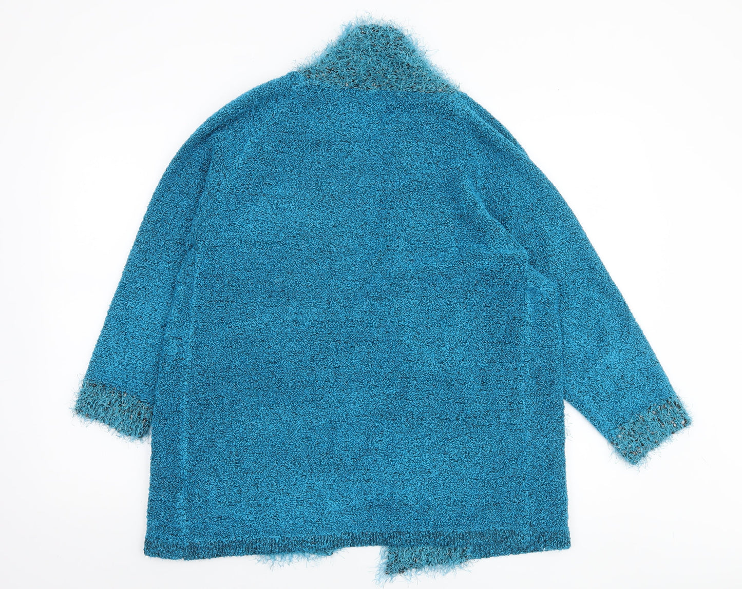 Womens UK Size M Iltex Blue Cardigan Jumper