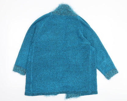 Womens UK Size M Iltex Blue Cardigan Jumper