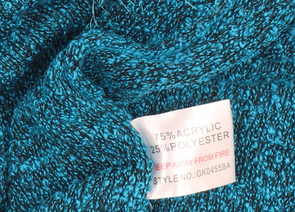 Womens UK Size M Iltex Blue Cardigan Jumper