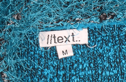 Womens UK Size M Iltex Blue Cardigan Jumper