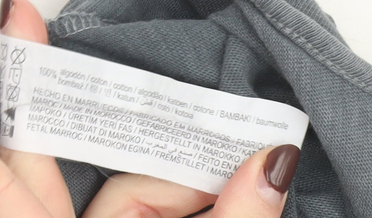 Pull & Bear Women’s Grey Cotton Wide-Leg Jumpsuit Size M