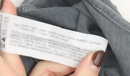 Pull & Bear Women’s Grey Cotton Wide-Leg Jumpsuit Size M