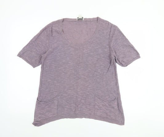 Womens UK Size 12 Peter Hahn Purple Pullover Jumper