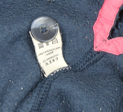 Crew Clothing Co Women Navy Size 14 Henley Fleece Sweatshirt