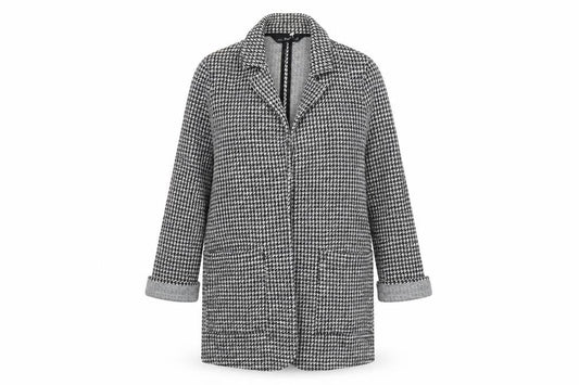 Womens UK Size 6 F&F Black Overcoat