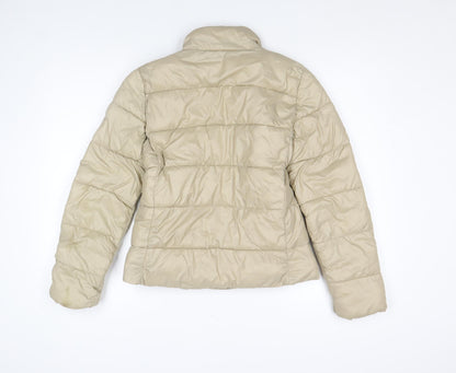 GAP Womens Beige 2XS Puffer Jacket ColdControl Water Resistant