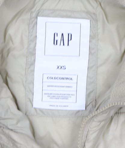 GAP Womens Beige 2XS Puffer Jacket ColdControl Water Resistant