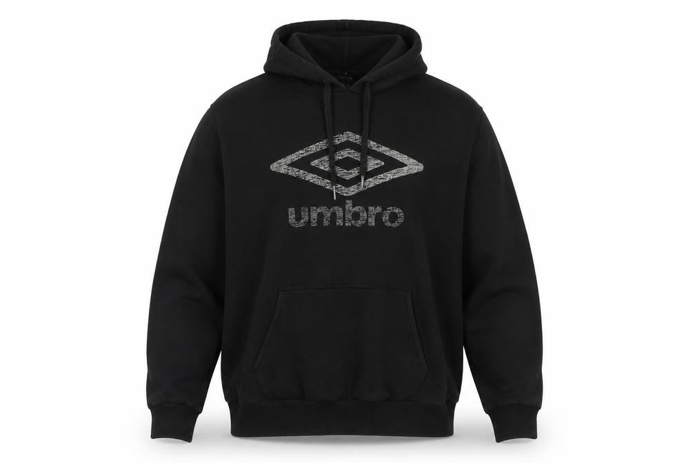 Mens UK Size XL Umbro Black Pullover Hoodie