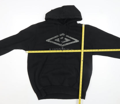 Mens UK Size XL Umbro Black Pullover Hoodie