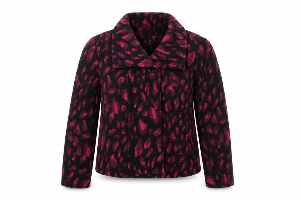 Oscar B. Women’s Multicoloured Wool Blend Short Jacket Size 12