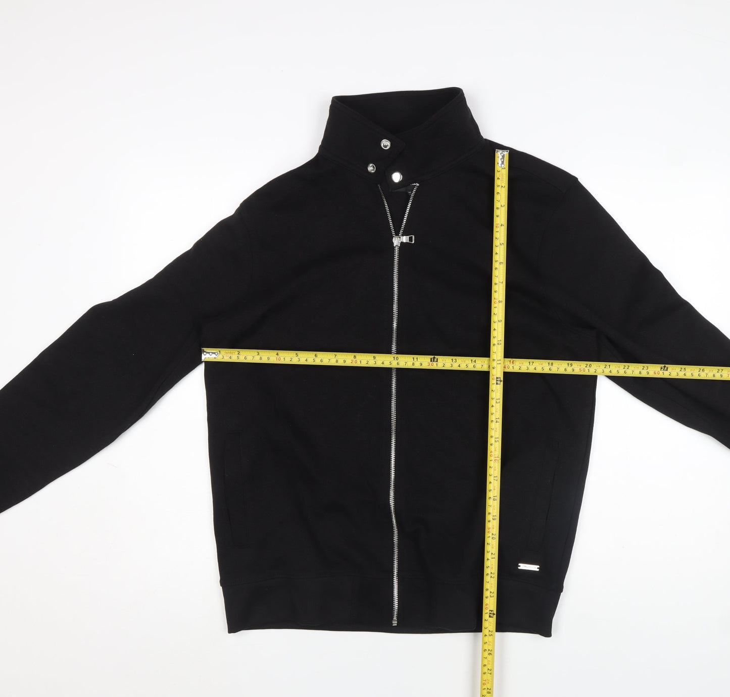 Mens UK Size M Threadbare Black Basic Jacket