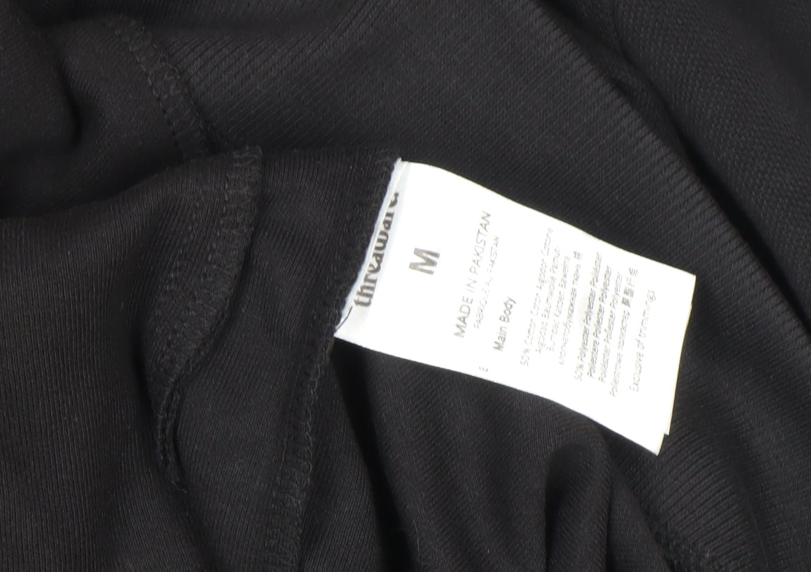 Mens UK Size M Threadbare Black Basic Jacket
