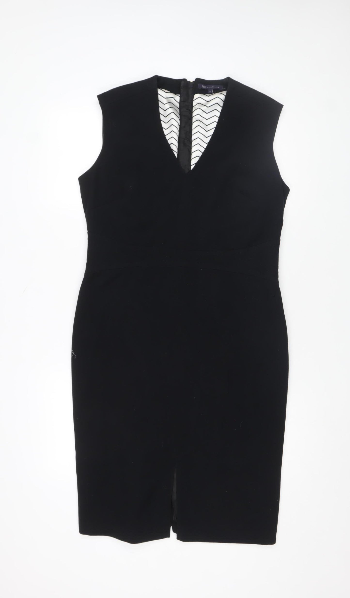 Marks and Spencer Women’s Black Size 14 Sleeveless Pencil Dress