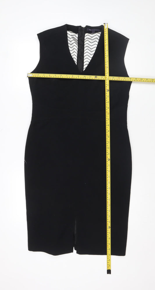 Marks and Spencer Women’s Black Size 14 Sleeveless Pencil Dress