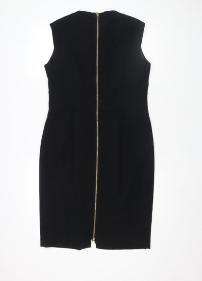 Marks and Spencer Women’s Black Size 14 Sleeveless Pencil Dress