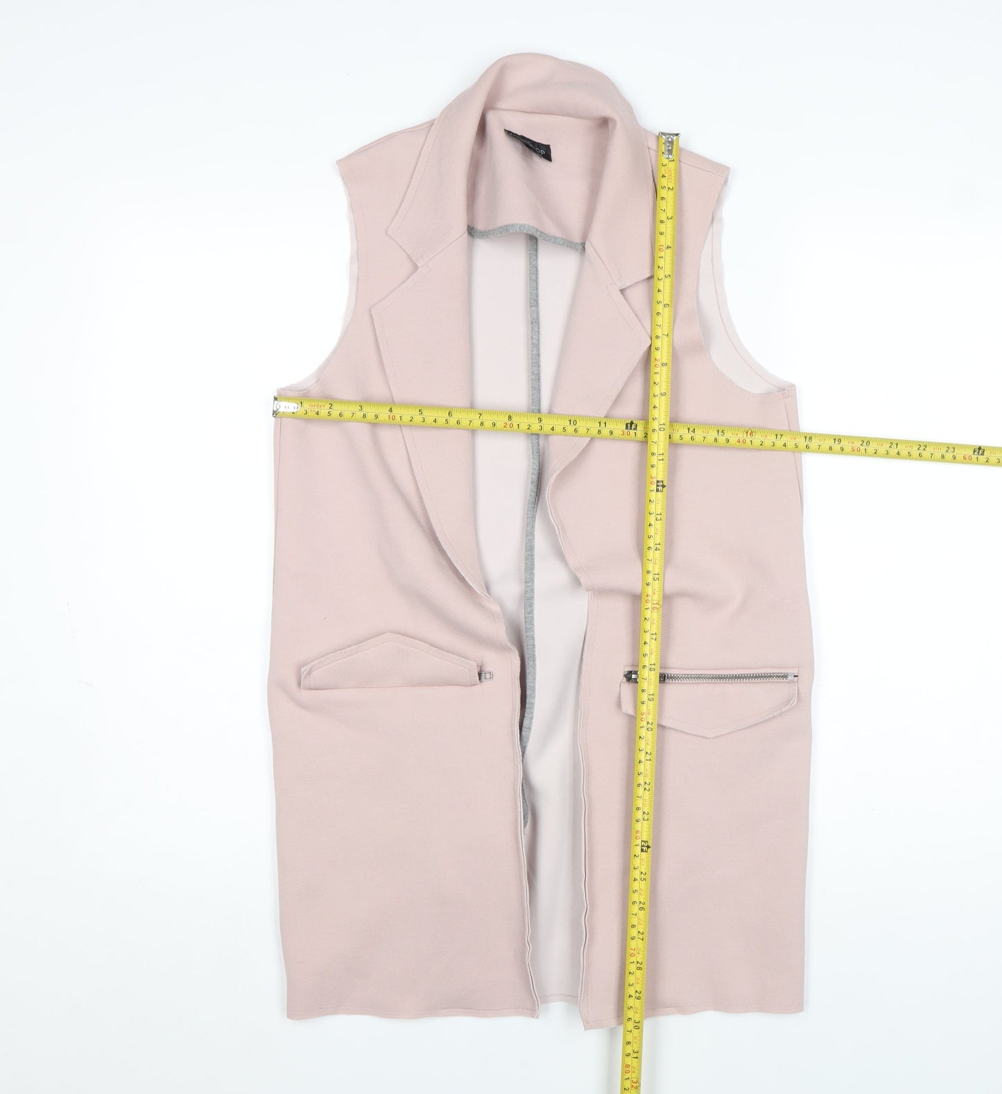 Womens UK Size 8 Topshop Pink Basic Jacket
