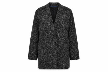 Womens UK Size M W Collection Grey Overcoat