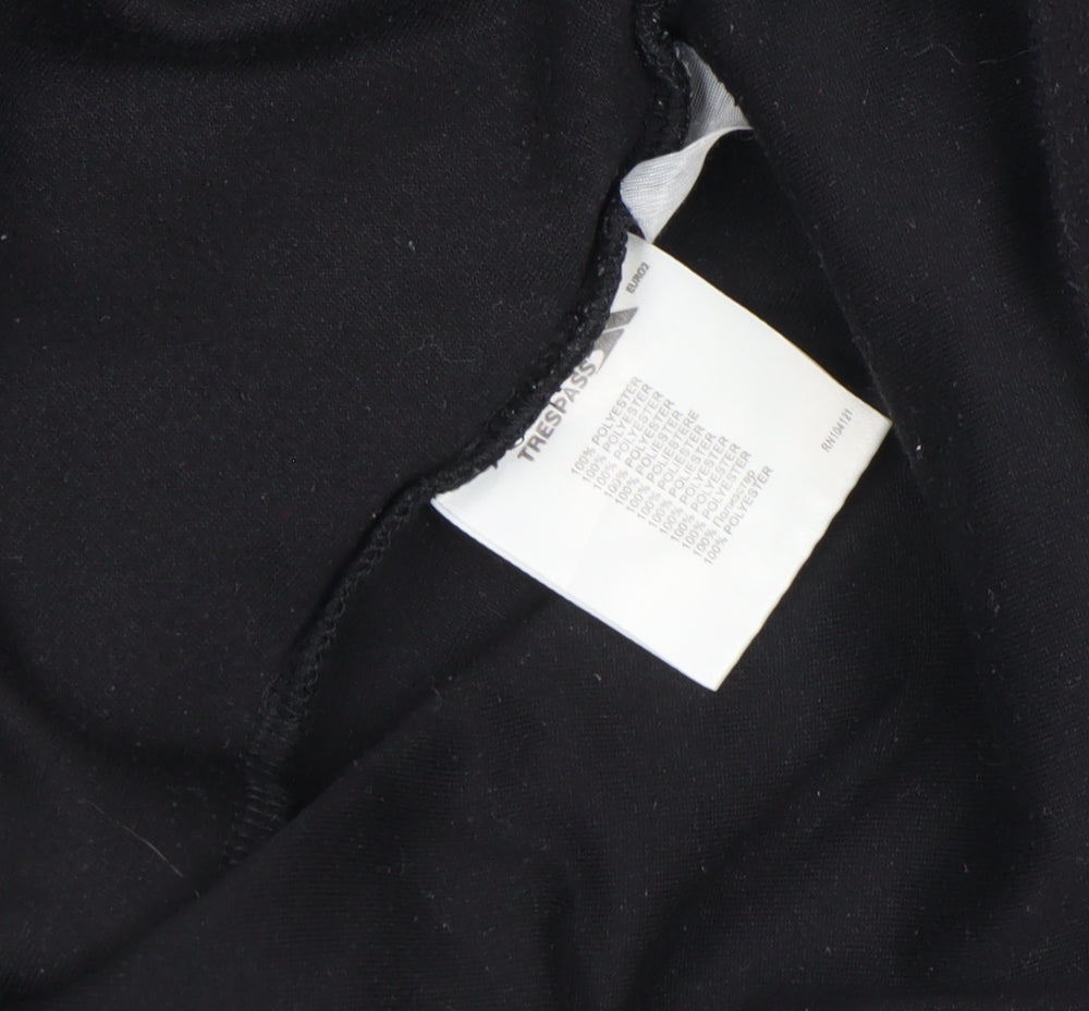 Trespass Men's Black 3XL Fleece 1/4 Zip Pullover Activewear Top