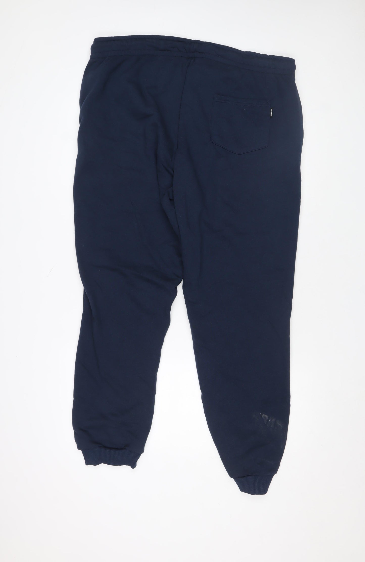 ONLY & SONS Men’s Blue Jogger Trousers 2XL Regular Fit Elastic Waist