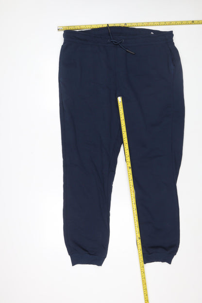ONLY & SONS Men’s Blue Jogger Trousers 2XL Regular Fit Elastic Waist
