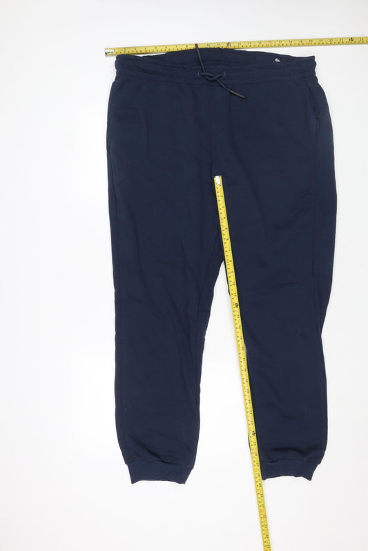 ONLY & SONS Men’s Blue Jogger Trousers 2XL Regular Fit Elastic Waist