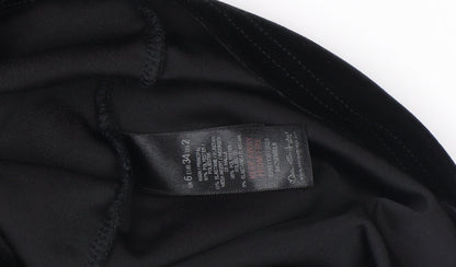 Miss Selfridge Petites Black Velvet Halter Bodycon Dress Size 6