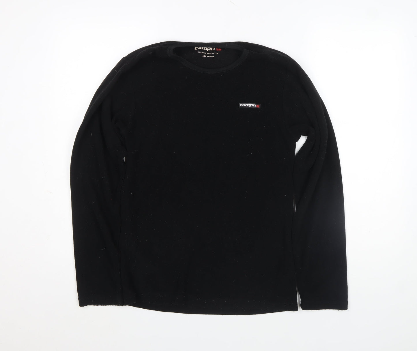 Womens UK Size M Campri Black Basic T-Shirt