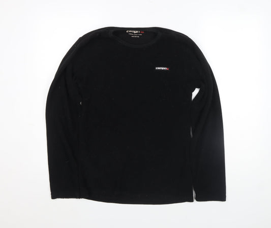 Womens UK Size M Campri Black Basic T-Shirt