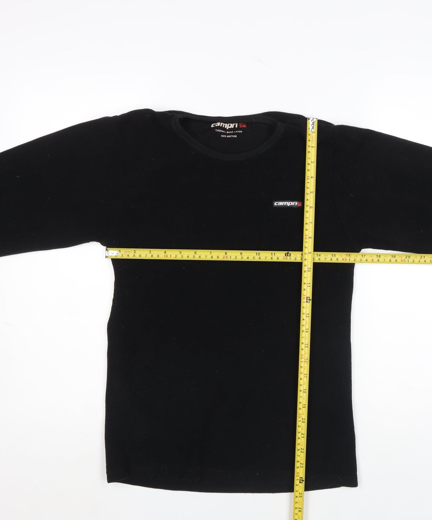 Womens UK Size M Campri Black Basic T-Shirt
