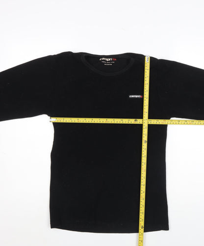Womens UK Size M Campri Black Basic T-Shirt