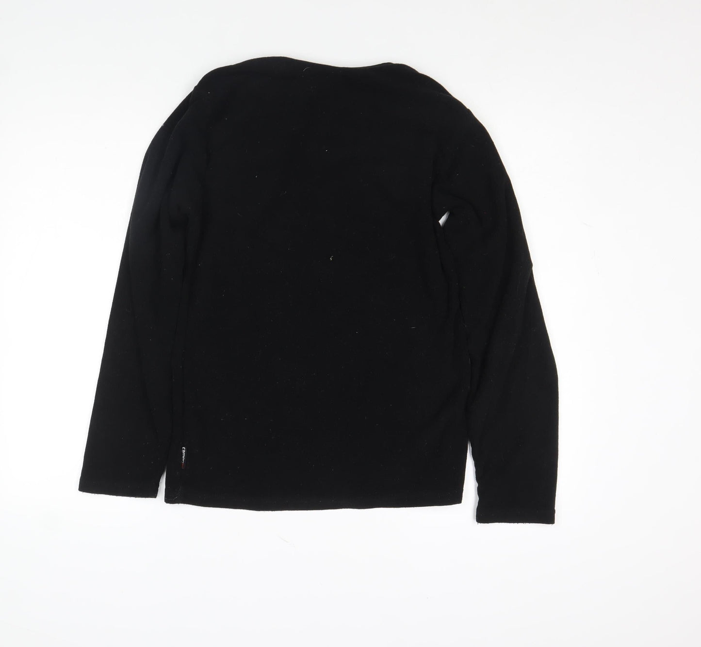 Womens UK Size M Campri Black Basic T-Shirt