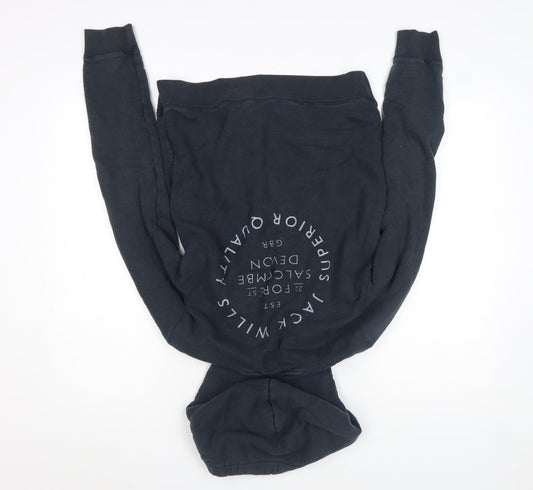 Womens UK Size 12 Jack Wills Blue Pullover Hoodie