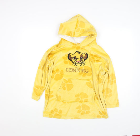 Disney The Lion King Girls Yellow Hooded Pullover Hoodie 2-5 Years
